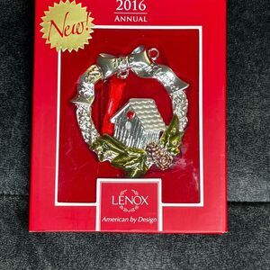 Lenox "Bless This Home" Ornament American By Design 3.5 Inches New 2016 Annual